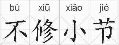 不修小节的拼音