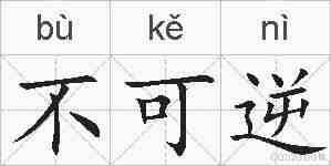 不可逆的拼音