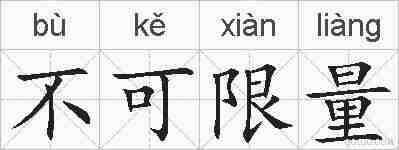 不可限量的拼音