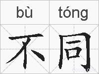 不同的拼音