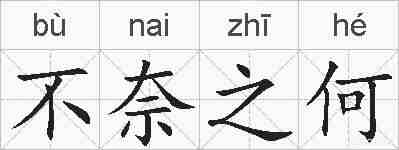 不奈之何的拼音