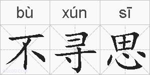 不寻思的拼音