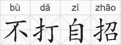 不打自招的拼音