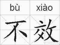 不效的拼音