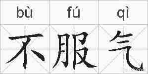不服气的拼音