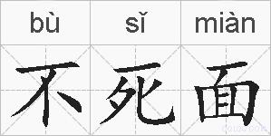 不死面的拼音