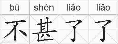 不甚了了的拼音