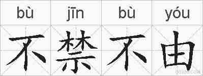 不禁不由的拼音