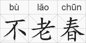 不老春的拼音