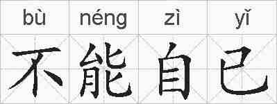 不能自已的拼音