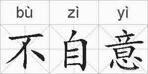 不自意的拼音
