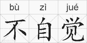 不自觉的拼音