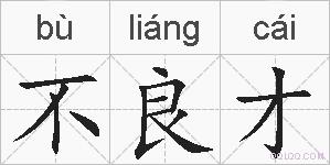 不良才的拼音
