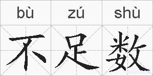 不足数的拼音
