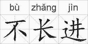 不长进的拼音