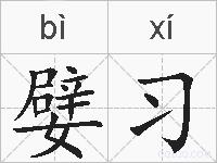 嬖习的拼音