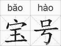 宝号的拼音