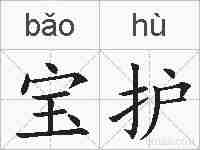 宝护的拼音