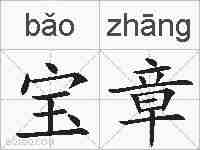 宝章的拼音