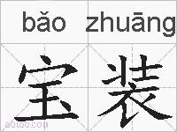 宝装的拼音