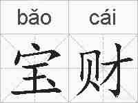 宝财的拼音