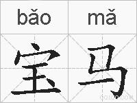 宝马的拼音