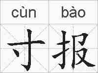 寸报的拼音