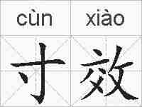 寸效的拼音