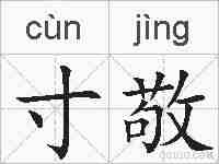 寸敬的拼音