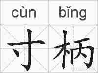 寸柄的拼音