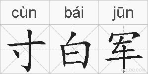寸白军的拼音
