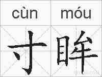 寸眸的拼音