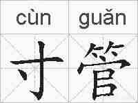 寸管的拼音
