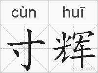寸辉的拼音