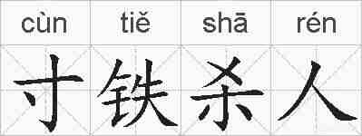 寸铁杀人的拼音