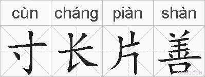 寸长片善的拼音