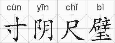 寸阴尺璧的拼音