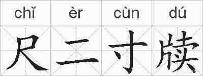 尺二寸牍的拼音