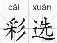 彩选的拼音