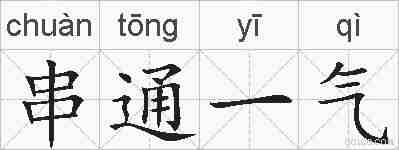 串通一气的拼音