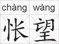 怅望的拼音