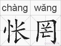 怅罔的拼音