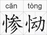 惨恸的拼音