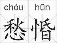 愁惛的拼音