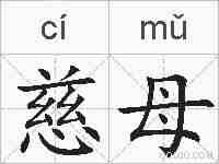 慈母的拼音