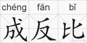 成反比的拼音