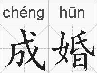 成婚的拼音