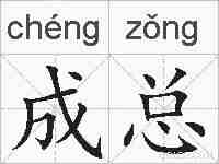 成总的拼音