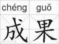 成果的拼音