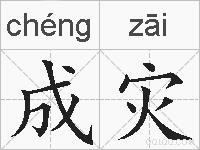 成灾的拼音